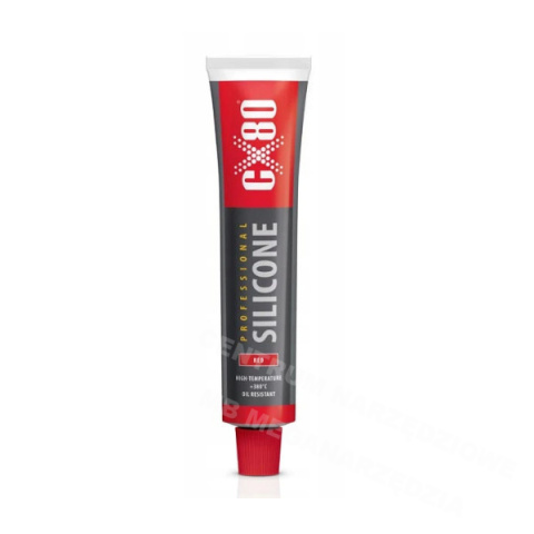 SILIKON CZERWONY PROFESJONAL TUBA 80ml CX80-109 SILIKON CZERWONY PROFESJONAL TUBA 80ml CX80-109