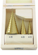 TITANIUM STEP DRILLS 4-39MM DRILL BITS