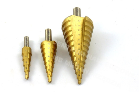 TITANIUM STEP DRILLS 4-39MM DRILL BITS TITANIUM STEP DRILLS 4-39MM DRILL BITS