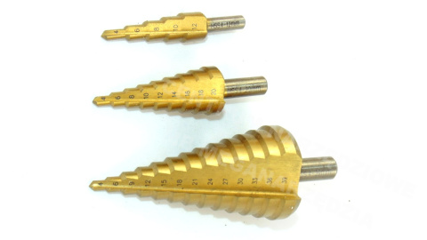 TITANIUM STEP DRILLS 4-39MM DRILL BITS TITANIUM STEP DRILLS 4-39MM DRILL BITS