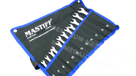 KLUCZE PŁASKO OCZKOWE 12pcs MASTIFF PŁACHTA KLUCZE PŁASKO OCZKOWE 12pcs MASTIFF PŁACHTA