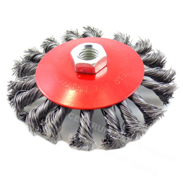WIRE BRUSH 115mm M14 BRAIDED