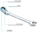 7 PIECE RATCHET RING WRENCHES BROKEN