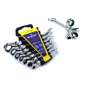 7 PIECE RATCHET RING WRENCHES BROKEN