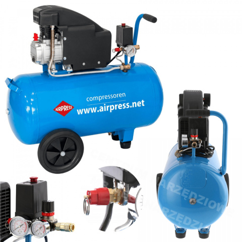 AIRPRESS Kompresor sprężarka 50L 8 BAR 155 l/min