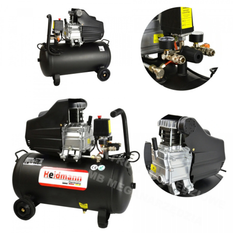 Kompresor sprężarka 50L 10 BAR 220 l/min H00721 Kompresor sprężarka 50L 10 BAR 220 l/min H00721