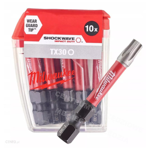 MILWAUKEE bit Shockwave TX30 50mm 10szt 4932471574 MILWAUKEE bit Shockwave TX30 50mm 10szt 4932471574