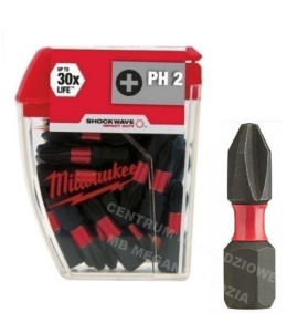 MILWAUKEE BITY SHOCKWAVE CD PH2 25szt 4932430853