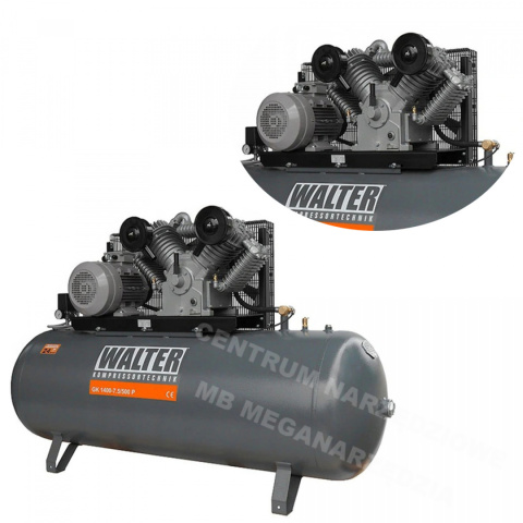 WALTER Kompresor sprężarka 500L 10 BAR 1400 l/min WALTER Kompresor sprężarka 500L 10 BAR 1400 l/min