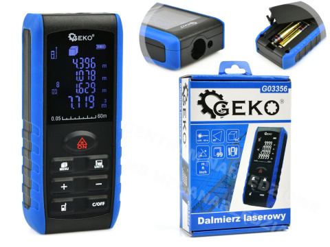 Dalmierz laserowy 60m LCD HD G03356 Dalmierz laserowy 60m LCD HD G03356
