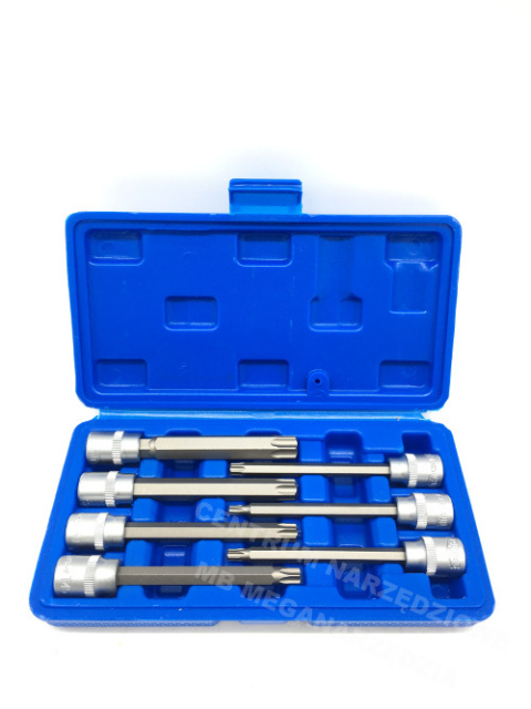 KLUCZE TRZPIENIOWE TORX TORKSY DŁUGIE 7szt T25-T60 KLUCZE TRZPIENIOWE TORX TORKSY DŁUGIE 7szt T25-T60