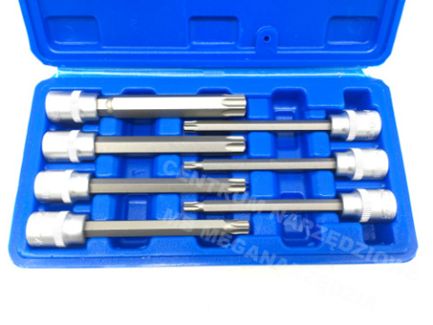 KLUCZE TRZPIENIOWE TORX TORKSY DŁUGIE 7szt T25-T60 KLUCZE TRZPIENIOWE TORX TORKSY DŁUGIE 7szt T25-T60