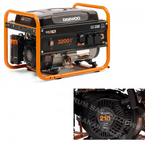 Agregat prądotwórczy 230W 3,2kW 3200W generator prądnica GDA 3500