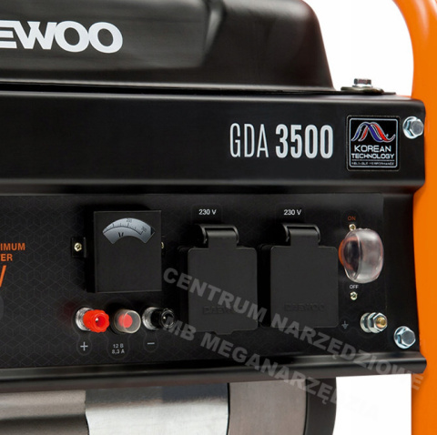 Agregat prądotwórczy 230W 3,2kW 3200W generator prądnica GDA 3500 Agregat prądotwórczy 230W 3,2kW 3200W generator prądnica GDA 3500