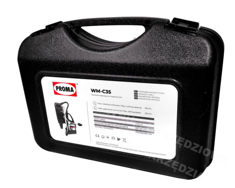WIERTARKA Magnetyczna 1050W wiertnica + 3 wiertła WM-C35 WIERTARKA Magnetyczna 1050W wiertnica + 3 wiertła WM-C35