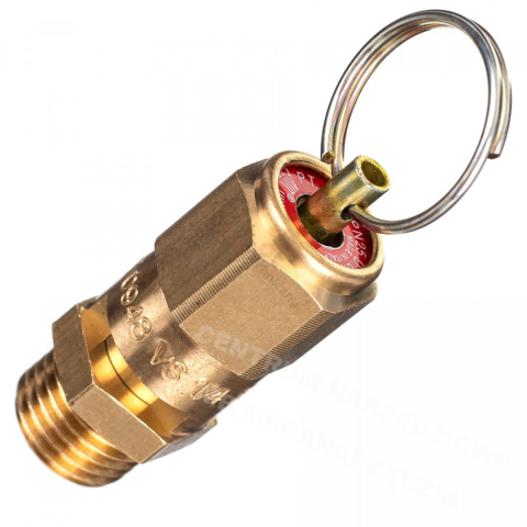 ZAWÓR BEZPIECZEŃSTWA 1/4" 8BAR CZERWONY ZAWÓR BEZPIECZEŃSTWA 1/4" 8BAR CZERWONY