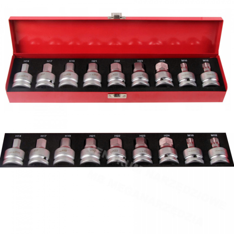 HEX 3/4 HEX KEY SET 14-24 SPLINE M16-M18 AMPUL HEX 3/4 HEX KEY SET 14-24 SPLINE M16-M18 AMPUL