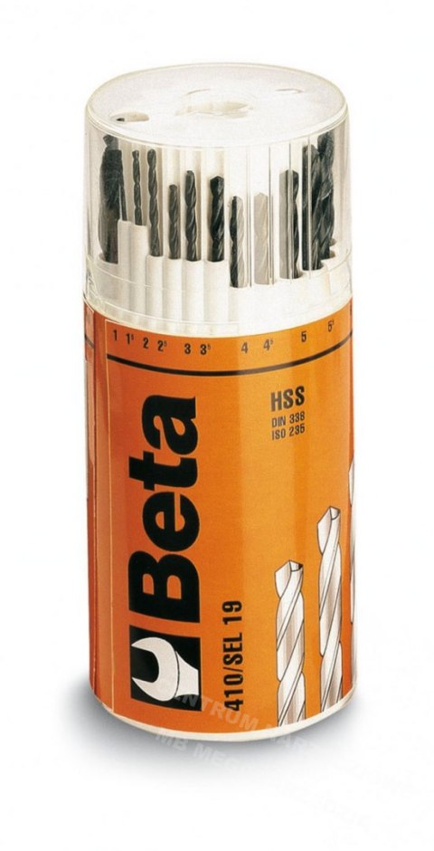 BETA WIERTŁO KRĘTE CYLINDRYCZNE, KRÓTKIE, WALCOWANE, HSS 1-10x0,5mm - komplet 19szt BETA WIERTŁO KRĘTE CYLINDRYCZNE, KRÓTKIE, WALCOWANE, HSS 1-10x0,5mm - komplet 19szt