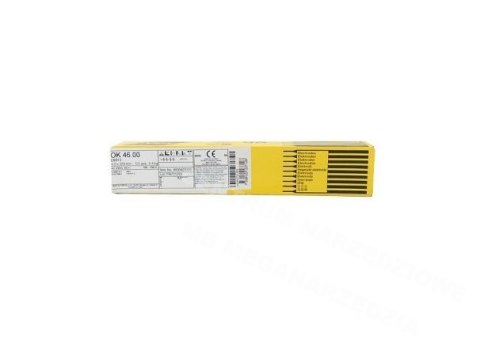 ESAB ELEKTRODA RUTYLOWA FI 2,5 x 350mm 5,5KG OK 46.00 312szt. RÓŻ. ESAB ESAB ELEKTRODA RUTYLOWA FI 2,5 x 350mm 5,5KG OK 46.00 312szt. RÓŻ. ESAB