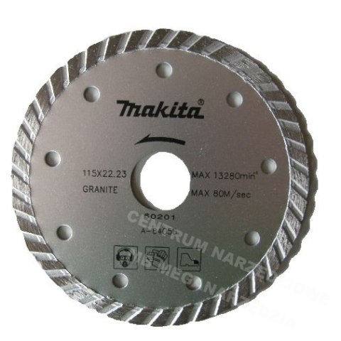 MAKITA TARCZA DIAMENTOWA 115mm ECO TURBO / SREBRNA MAKITA MAKITA TARCZA DIAMENTOWA 115mm ECO TURBO / SREBRNA MAKITA