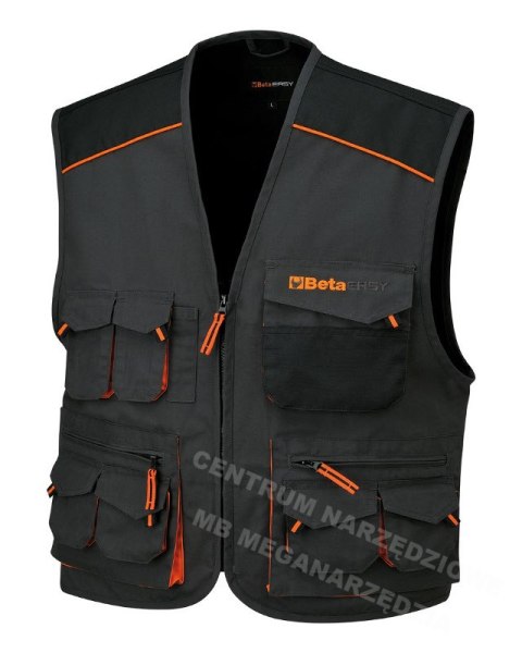 BETA KAMIZELKA ROBOCZA 7907E T/C, (SZARA) EASY - ROZMIAR L BETA KAMIZELKA ROBOCZA 7907E T/C, (SZARA) EASY - ROZMIAR L