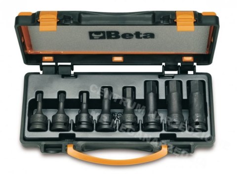 BETA KOMPLET 8 NASADEK UDAROWYCH Z KOŃCÓWKĄ TRZPIENIOWĄ SZEŚCIOKĄTNĄ BETA KOMPLET 8 NASADEK UDAROWYCH Z KOŃCÓWKĄ TRZPIENIOWĄ SZEŚCIOKĄTNĄ
