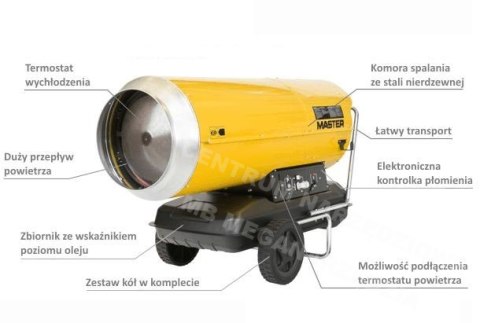 MASTER NAGRZEWNICA OLEJOWA B 360 BEZ ODPROWADZANIA SPALIN 111kW MASTER NAGRZEWNICA OLEJOWA B 360 BEZ ODPROWADZANIA SPALIN 111kW