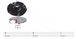 SZABLON 24mm DO RP1800/2300 MAKITA