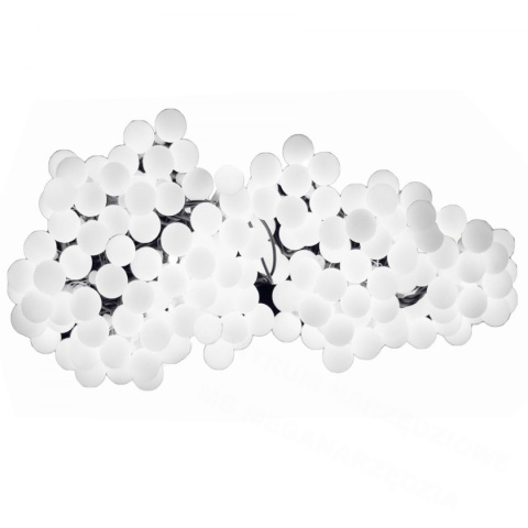 LAMPKI CHOINKOWE 100 LED KULKI BIAŁE BOMBKI LAMPKI CHOINKOWE 100 LED KULKI BIAŁE BOMBKI