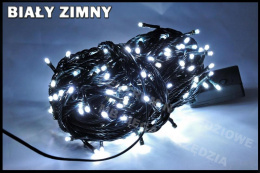 LAMPKI CHOINKOWE 300 LED RYŻ BIAŁY LEDOWE ZEW/WEW