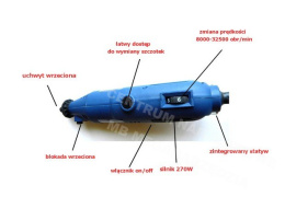 MINI SZLIFIERKA MULTISZLIFIERKA 270W 320 AKCESORII