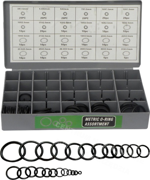AIR CONDITIONING OIL ORINGS KIT ORING 900 Pcs AIR CONDITIONING OIL ORINGS KIT ORING 900 Pcs