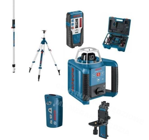 BOSCH Rotating Laser GRL 300 HV SET + BT300HD tripod + GR240 batten