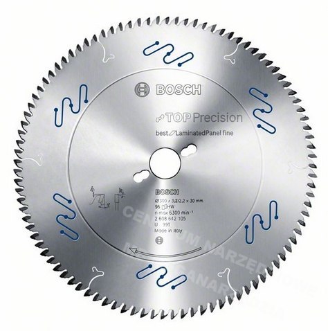 BOSCH PIŁA TARCZA PILARSKA TOP PRECISION BEST FOR LAMINATED 350 x 30 x
3,5 mm, 108 BOSCH