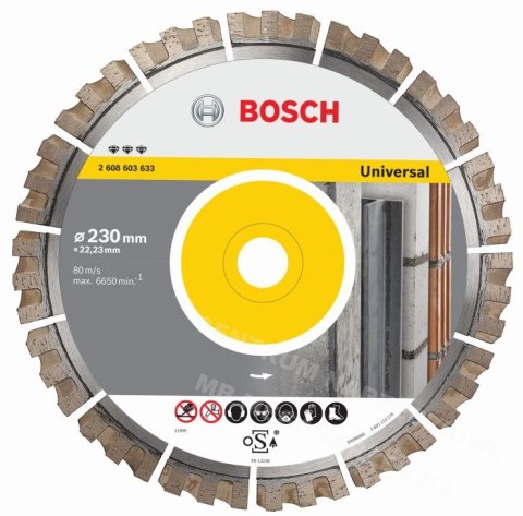 BOSCH TARCZA DIAMENTOWA 230x22 SEGMENTOWA UNIVERSAL %%% BOSCH BOSCH TARCZA DIAMENTOWA 230x22 SEGMENTOWA UNIVERSAL %%% BOSCH