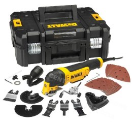 DEWALT NARZĘDZIE WIELOFUNKCYJNE 300W + 37szt. AKCESORIÓW + KUFER DEWALT