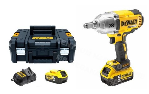 DEWALT KLUCZ UDAROWY 18V 1/2" 950Nm 3-BIEGI 2 x 5,0Ah LI-ION DCF899HP2 DEWALT