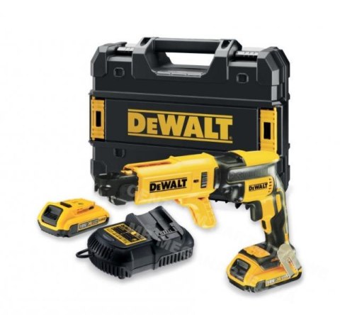 DEWALT WKRĘTARKA DO PŁYT KARTONOWO - GIPSOWYCH 18V 30Nm 2 x 5,0Ah LI-ION BRUSHLESS TSTAK +DCF6201 DEWALT