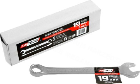 AWTOOLS Combination wrench CrV DIN3113 size: 19 (mm) AWTOOLS Combination wrench CrV DIN3113 size: 19 (mm)