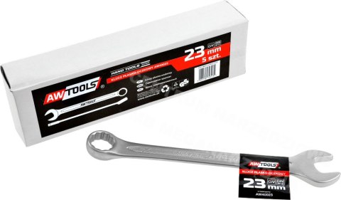 AWTOOLS Klucz płasko-oczkowy CrV DIN3113 rozmiar: 23 (mm) AWTOOLS Klucz płasko-oczkowy CrV DIN3113 rozmiar: 23 (mm)