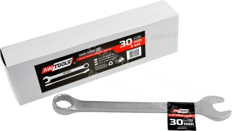 AWTOOLS Klucz płasko-oczkowy CrV DIN3113 rozmiar: 30 (mm) AWTOOLS Klucz płasko-oczkowy CrV DIN3113 rozmiar: 30 (mm)