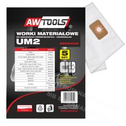 AWTOOLS WORKI Z MIKROWŁÓKNINY kpl.5szt. UM2, MAKITA VC2010/2511/2512/445/446 AWTOOLS