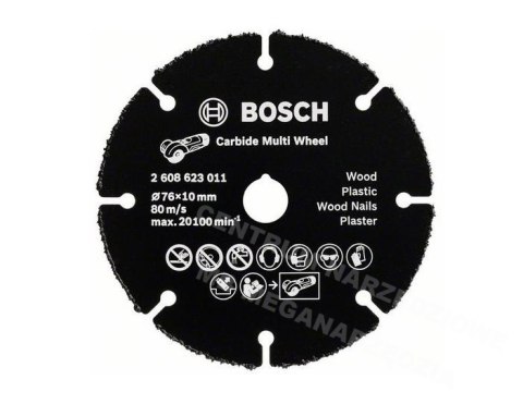 BOSCH TARCZA UNIWERSALNA 76mm DREWNO,PLASTIK,GIPS BOSCH BOSCH TARCZA UNIWERSALNA 76mm DREWNO,PLASTIK,GIPS BOSCH
