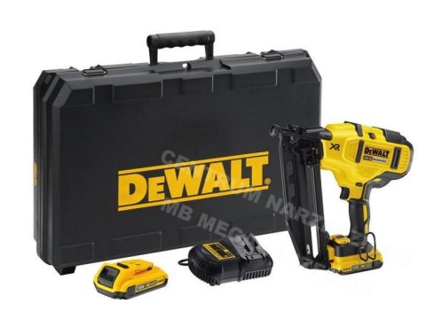 DEWALT GWOŹDZIARKA 18V 16Ga 32-63mm 2 x 2,0Ah LI-ION BEZSZCZOTKOWA DCN660D2 DEWALT DEWALT GWOŹDZIARKA 18V 16Ga 32-63mm 2 x 2,0Ah LI-ION BEZSZCZOTKOWA DCN660D2 DEWALT