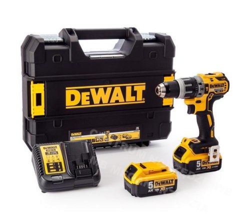 Dewalt wiertako wkrętarka silnik bezszczotkowy walizka bateria 2 x 5,0 Ah | DCD796P2