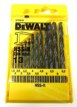 DEWALT Wiertło metal HSS-R komplet 13 sztuk