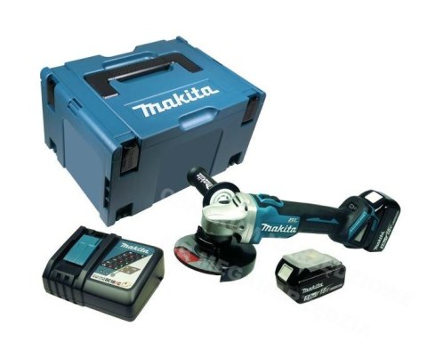 MAKITA SZLIFIERKA KĄTOWA 18V 125mm 2 x 5,0Ah LI-ION BEZSZCZOTKOWA WALIZKA MAKPAC DGA506RTJ MAKITA MAKITA SZLIFIERKA KĄTOWA 18V 125mm 2 x 5,0Ah LI-ION BEZSZCZOTKOWA WALIZKA MAKPAC DGA506RTJ MAKITA