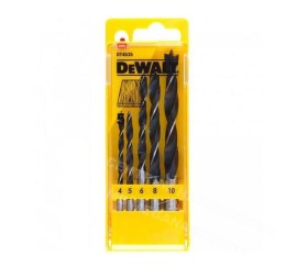 ZESTAW WIERTEŁ DO DREWNA 5szt. 4/5/6/8/10mm DEWALT