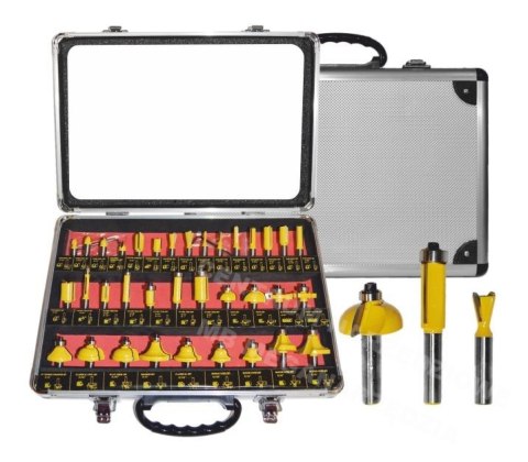 AWTOOLS FREZY DO DREWNA, KOMPLET 35 elem. TRZPIEŃ 8mm AWTOOLS FREZY DO DREWNA, KOMPLET 35 elem. TRZPIEŃ 8mm