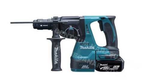 MAKITA MŁOT WIERCĄCO-KUJĄCY SDS-PLUS 18V 2J 2 x 5,0Ah BLDC + DODATKOWY UCHWYT DHR243RTJ MAKITA MAKITA MŁOT WIERCĄCO-KUJĄCY SDS-PLUS 18V 2J 2 x 5,0Ah BLDC + DODATKOWY UCHWYT DHR243RTJ MAKITA